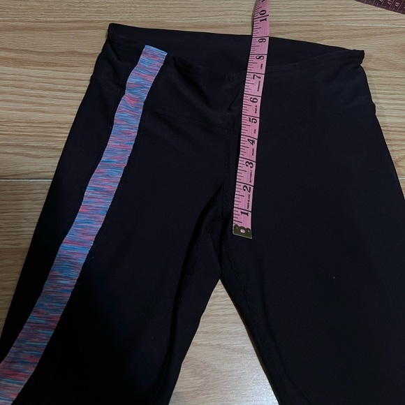Inspired Hearts Size XS Black Activewear Exercise Capri Stretch Pants - Picture 6 of 6